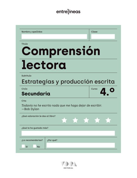 Entrelineas 4 Comprension lectora estrategias y produccion escrita