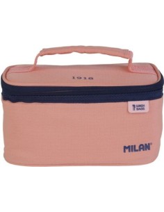 Bolsa isotermica porta alimentos pequena 15 L con 1 recipiente serie 1918 rosa