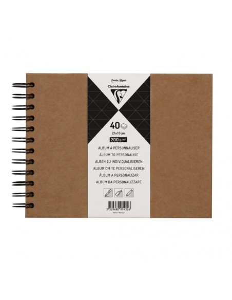 95432C cuaderno y block 40 hojas Marrón