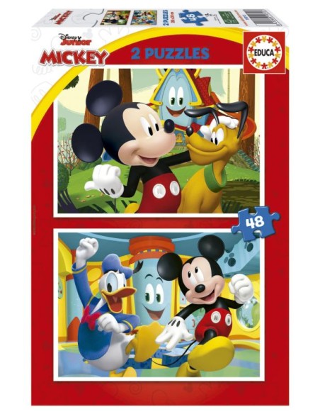 MICKEY MOUSE FUN HOUSE 2X48 PIEZAS