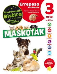 EUSKERA CUADERNO DE REPASO 3 ANOS MASCOTAS