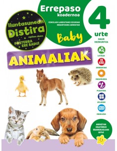 EUSKERA CUADERNO DE REPASO 4 ANOS ANIMALES BABY