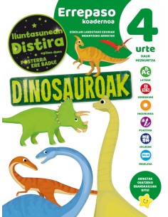 EUSKERA CUADERNO DE REPASO 4 ANOS DINOSAURIOS