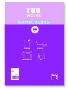 PAQUETE A4 100H 90G LISO PACSA