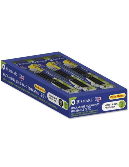 C 12 recambio boligrafo borrable negro bismark