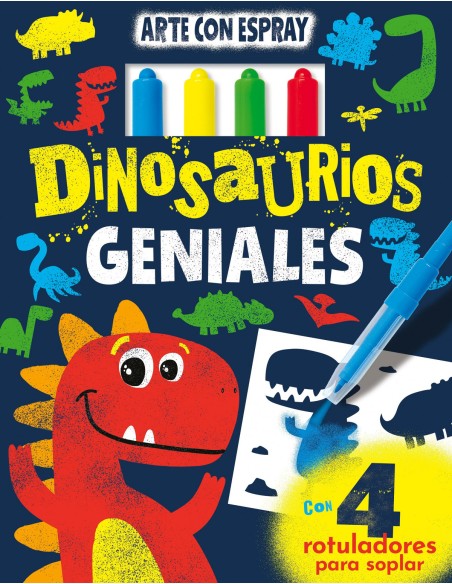 DINOSAURIOS GENIALES ARTE CON SPRAY