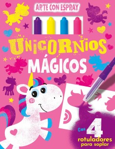 UNICORNIOS MAGICOS ARTE CON SPRAY