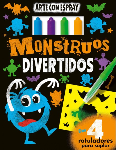 MONSTRUOS DIVERTIDOS ARTE CON SPRAY