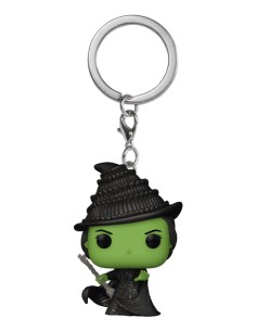 POP! KEYCHAIN Elphaba Llavero de anilla Negro, Verde
