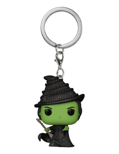 POP! KEYCHAIN Elphaba Llavero de anilla Negro, Verde