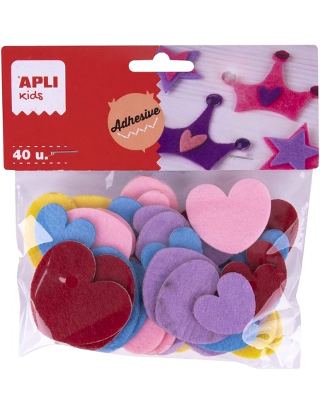 BOLSA CORAZONES DE FIELTRO SURTIDOS