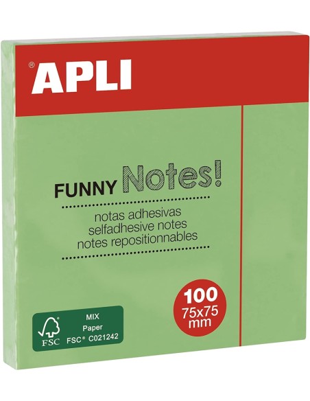 PACK 12 TACOS NOTAS ADHESIVAS 75X75MM VERDE PASTEL PACK 12 TACOS NOTAS ADHESIVAS 75X75MM VERDE PASTEL