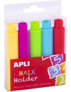 CAJA 5 PORTA TIZAS 9MM COLORES SURTIDOS