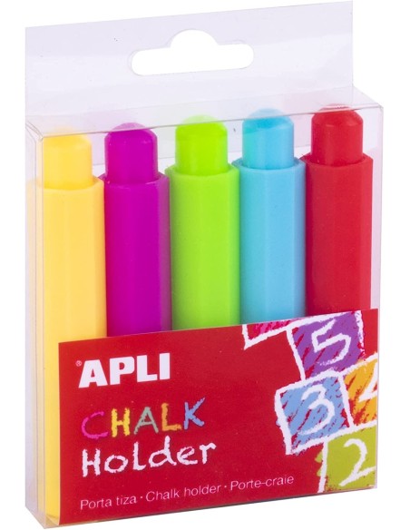 CAJA 5 PORTA TIZAS 9MM COLORES SURTIDOS