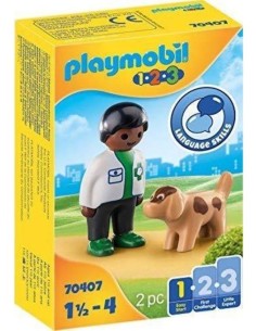 VETERINARIO CON PERRO PLAYMOBIL