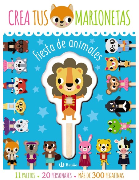 Crea tus marionetas Fiesta de animales
