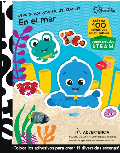 EN EL MAR LIBRO DE ADHESIVOS REUTILIZABLES BABY EINSTEIN