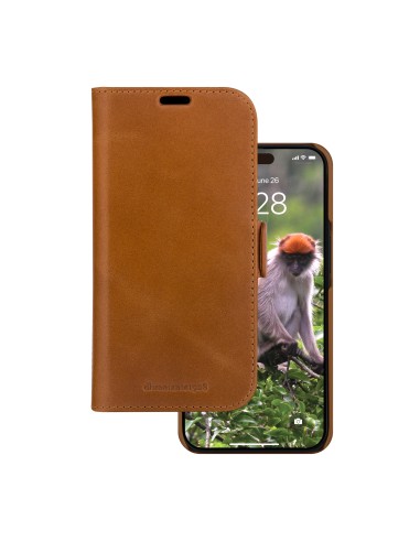 Lynge funda para teléfono móvil Folio Marrón
