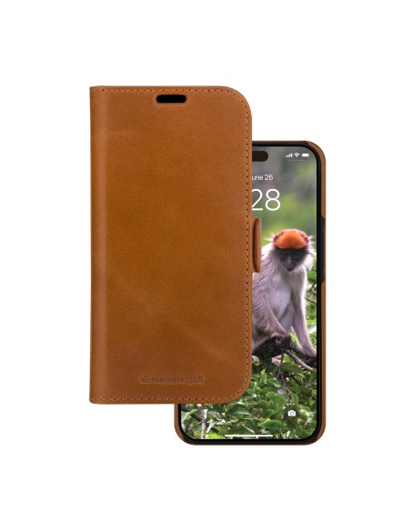 Lynge funda para teléfono móvil Folio Marrón
