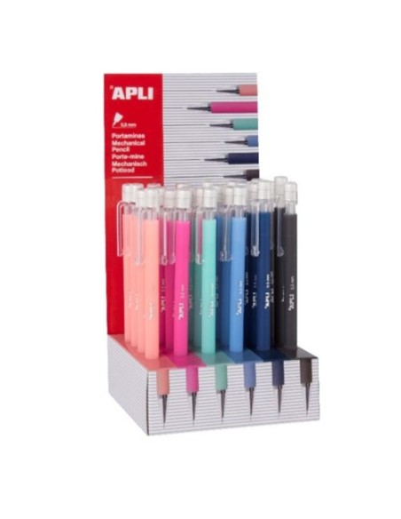 Exp 24 portaminas 05mm colores surtidos apli