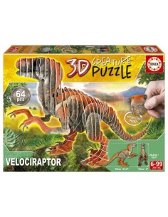 VELOCIRAPTOR 3D CREATURE PUZZLE