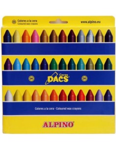Estuche 36 ceras dacs blandas colores surtidos