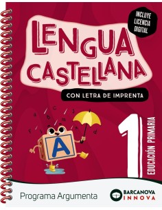 Argumenta 1 Lengua castellana lletra impremta