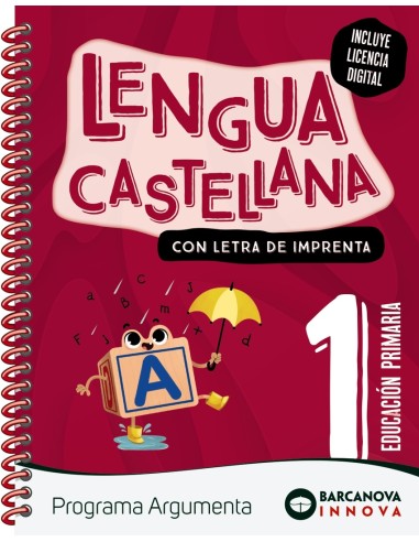 Argumenta 1 Lengua castellana lletra impremta