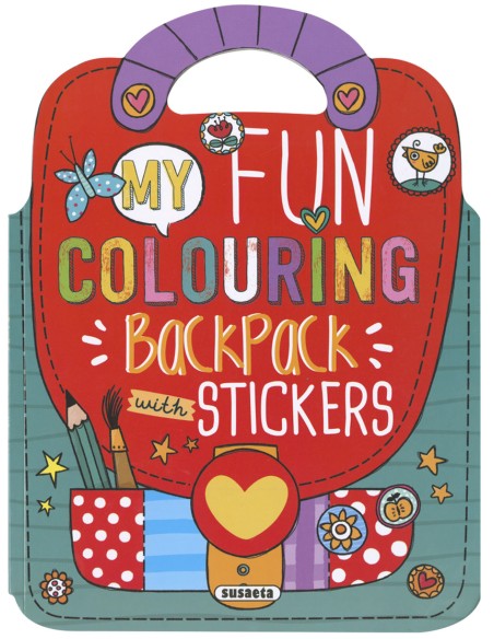 My fun colouring backpack with stickers