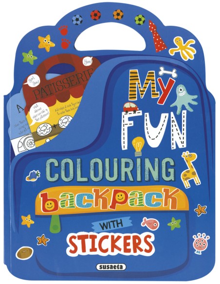 My fun colouring backpack with stickers
