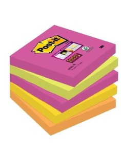 PACK 5 TACOS NOTAS POST IT 3M6545PK NEON COLORES SURTIDOS