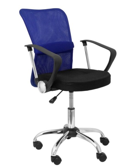 SILLA INFANTIL CARDENETE RESPALDO MALLA AZUL ASIENTO NEGRO