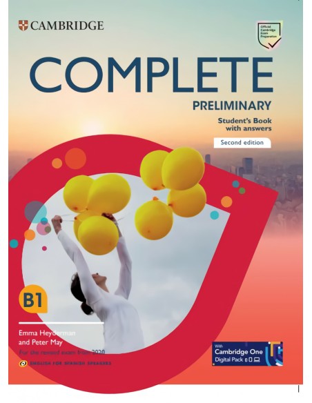 Complete Preliminary Second edition English for Spanish Speakers Student s Book with answers with Digital Pack
