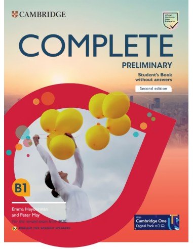 Complete Preliminary Second edition English for Spanish Speakers Student s Book without answers with Digital Pack