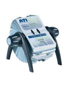 Visifix Flip acollador de tarjeta Negro