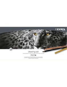 Set dibujo lyra 47 piezas caja de madera