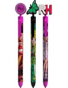 SET DE 3 BOLIGRAFOS CON TOPPERS DE GOMA RAINBOW HIGH
