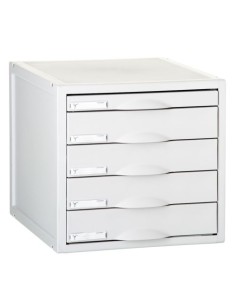 Archivador modular con 3 cajones de 82mm archisystem color gris