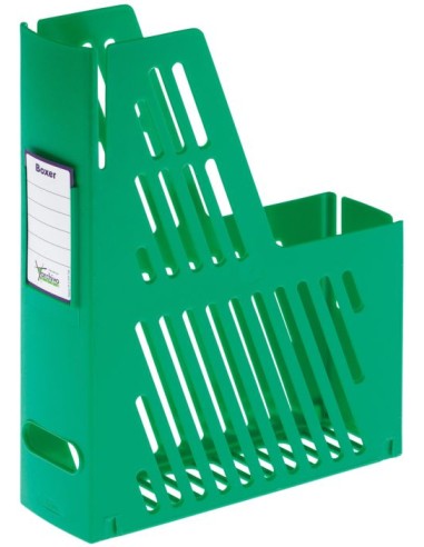 Revistero plastico color verde con identificador