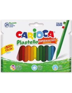Estuche 24 plasticeras cariocacolor