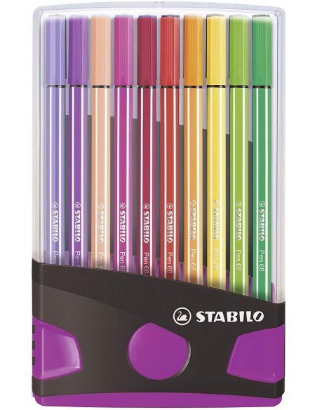  ESTUCHE 20 COLORES COLORPARADE STABILO PEN 68 PINK 