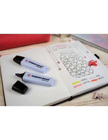  C/10 marcador fluorescente chispa de lima pastel stabilo boss 70/133 