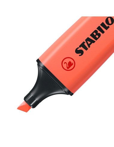  C/10 marcador fluorescente coral meloso stabilo boss 70/140 