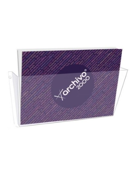 Portadocumentos mural de pared 1 compartimento a4 horizontal medidas exteriores 80x365x180mm