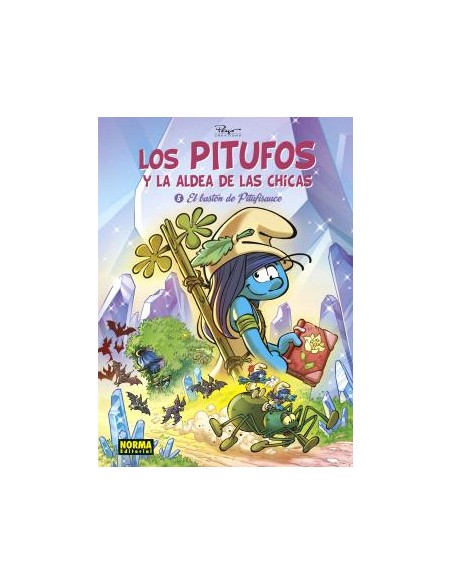 LOS PITUFOS Y LA ALDEA DE LAS CHICAS 5 EL BASTON DE PITUFISAUCE