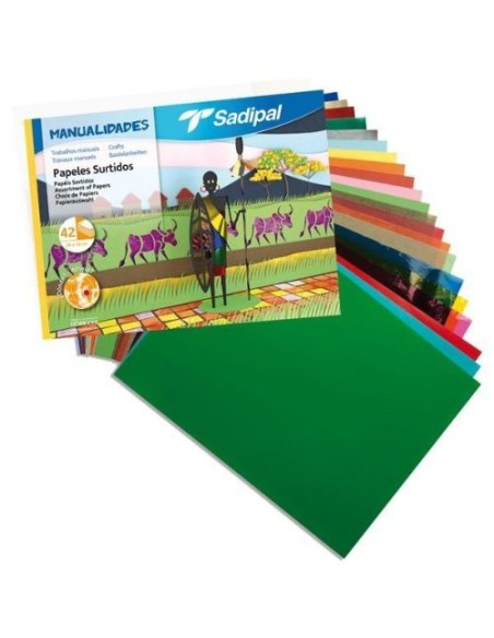 Bloc manualidades 42h papeles creativos surtidos 32x24cm