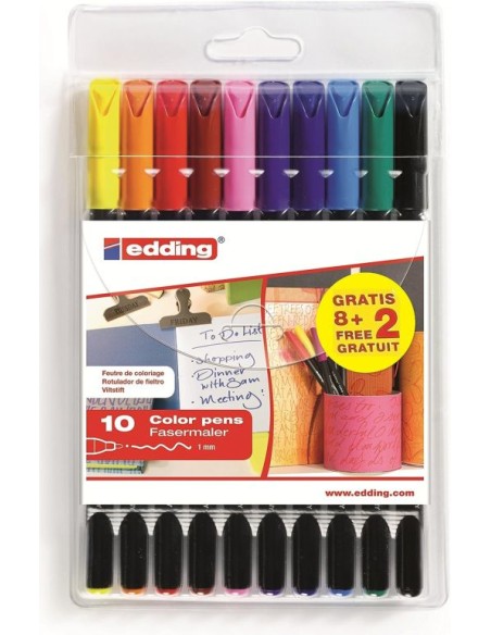 ESTUCHE 82 EDDING 1200 COLORES SURTIDOS