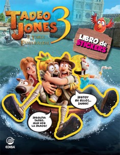 Libro Stickers Tadeo Jones La tabla esmeralda
