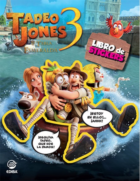Libro Stickers Tadeo Jones La tabla esmeralda