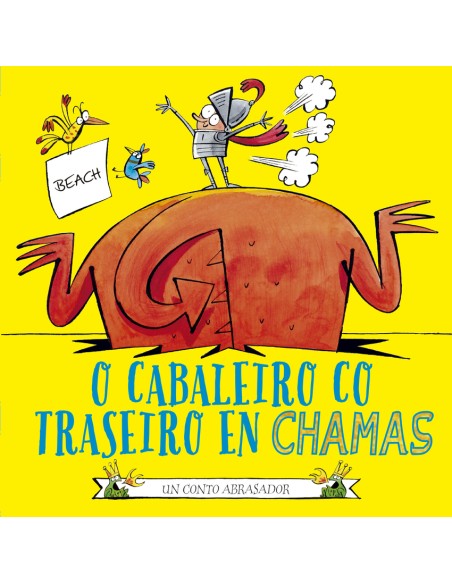 O cabaleiro co traseiro en chamas